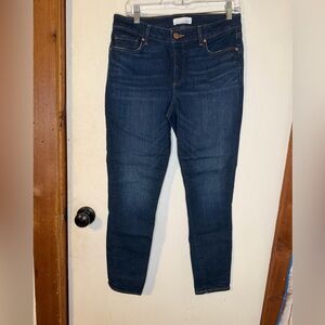 LOFT Dark Blue Ankle Jeans